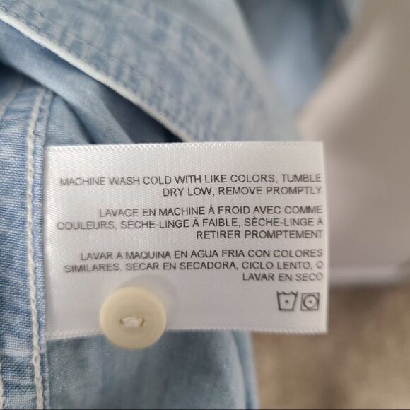 Revolve Adriano Goldschmied AG BENNING Denim Chambray SHIRT in Roadstead - Picture 10 of 14